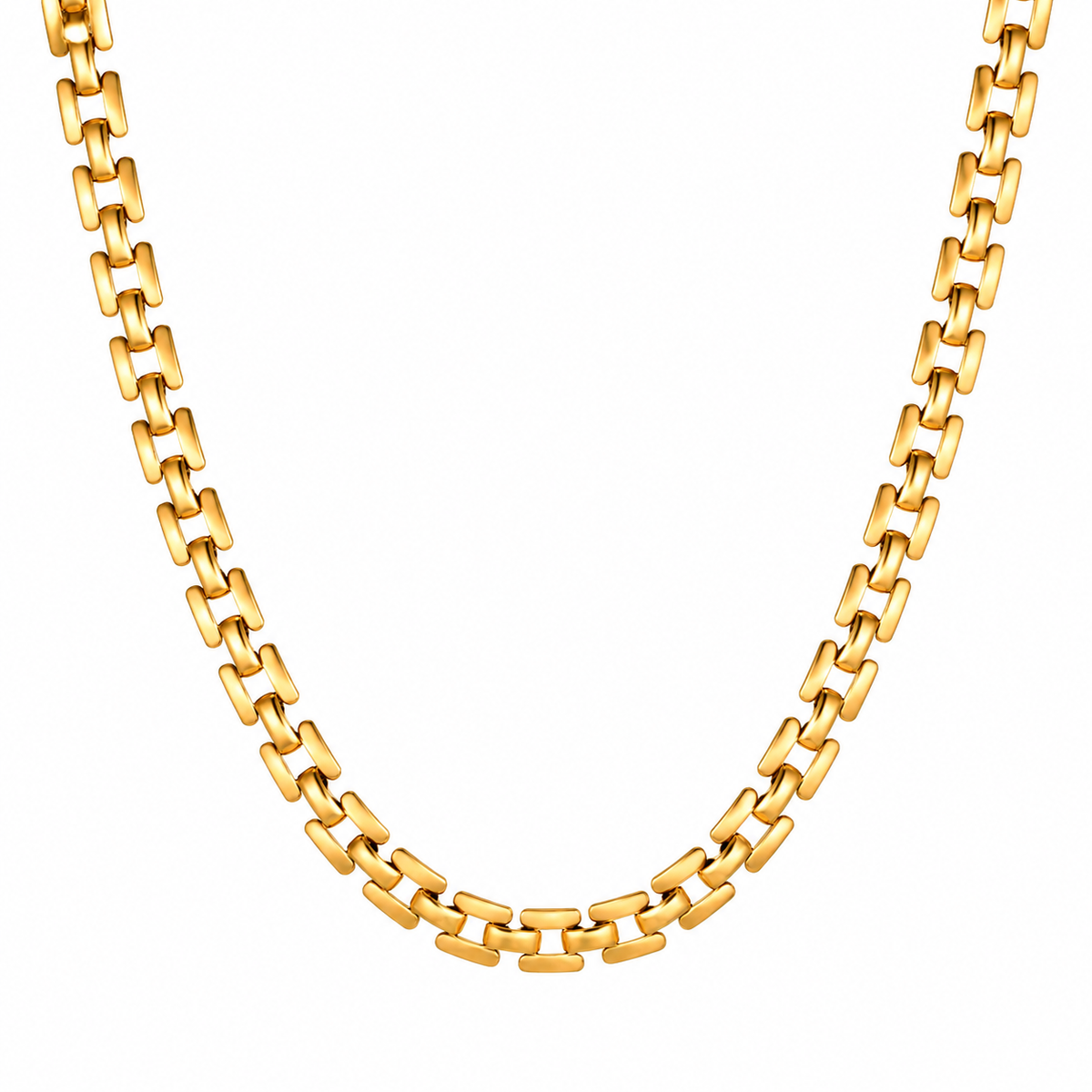 Golden Rhythm Link Necklace