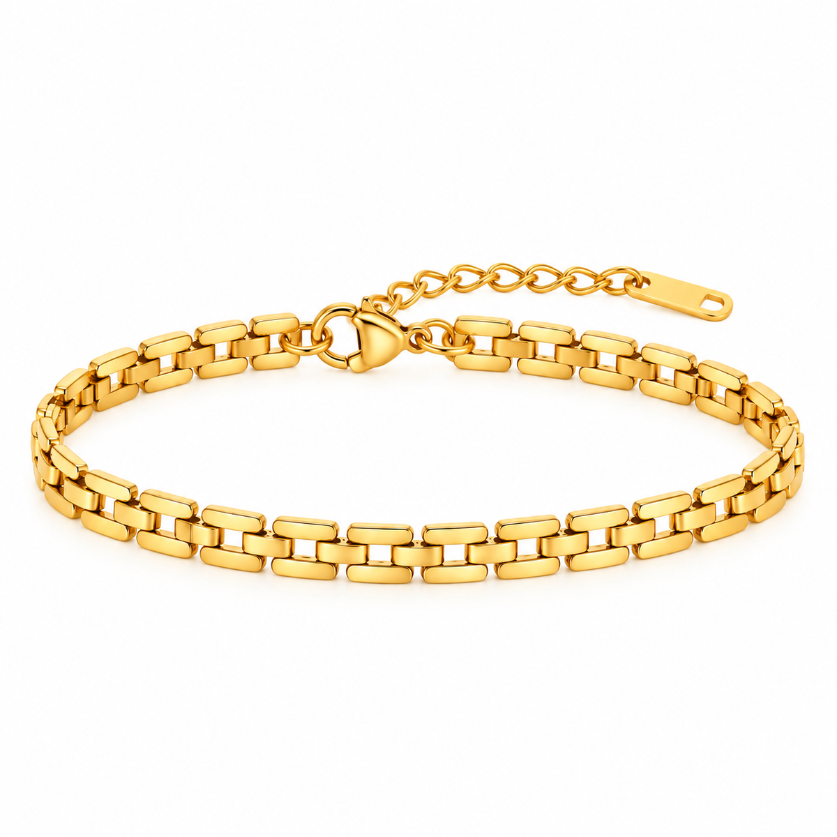Golden Rhythm Link Bracelet